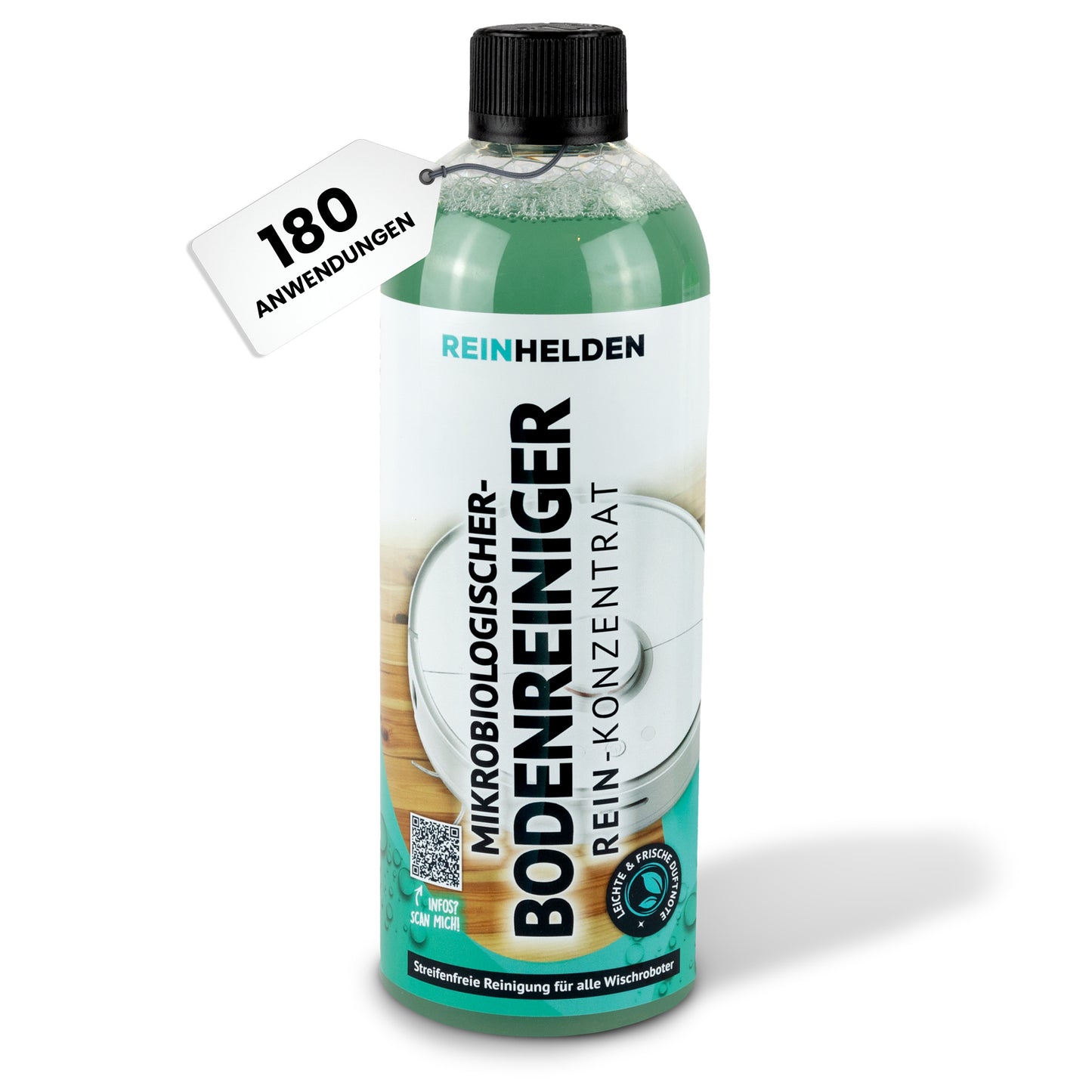 REINHELDEN® Bodenreiniger REIN-Konzentrat für Wischroboter & Saugwischer 750ml mit MIKROORGANISMEN