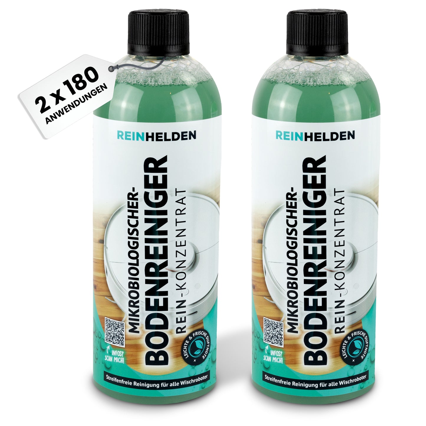 REINHELDEN® Bodenreiniger REIN-Konzentrat für Wischroboter & Saugwischer 750ml mit MIKROORGANISMEN