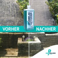 REINHELDEN® Grünbelagentferner REIN-Konzentrat 1000ml Intensiv zum Entfernen von Algen, Grünbelag, Flechten & Grünspan